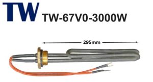 TW Black - 1" BSP Screw-in Immersion Heater (F/B)