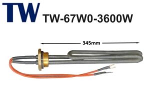 TW Black - 1" BSP Screw-in Immersion Heater (F/B)