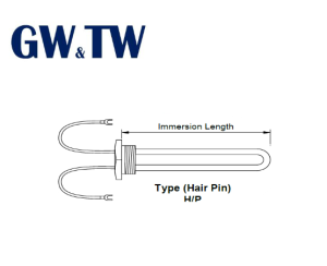 TW 1”BSP Immersion Heater (H/P)