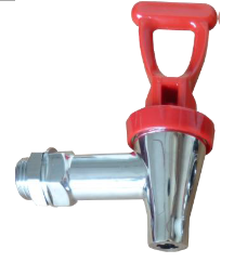 Water Faucets - FAUCET-RED-LONG SHANK