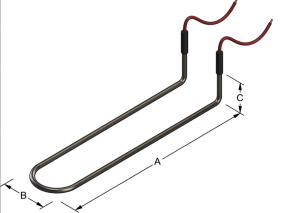 Defrost Heater-U Shape Up Right